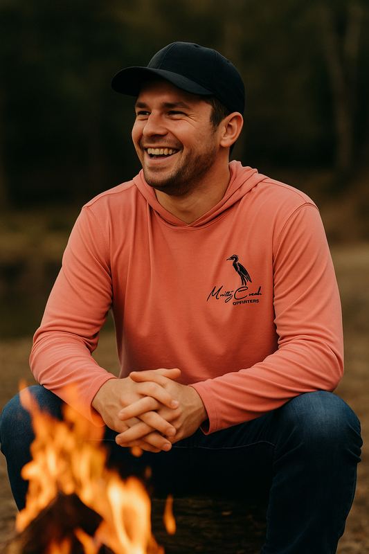Salmon Hooded Performance Tee